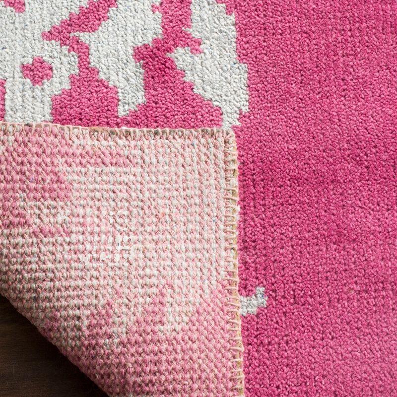 Stone Wash STW235 Hand Knotted Area Rug - Fuchsia - 8'x10' - Safavieh.