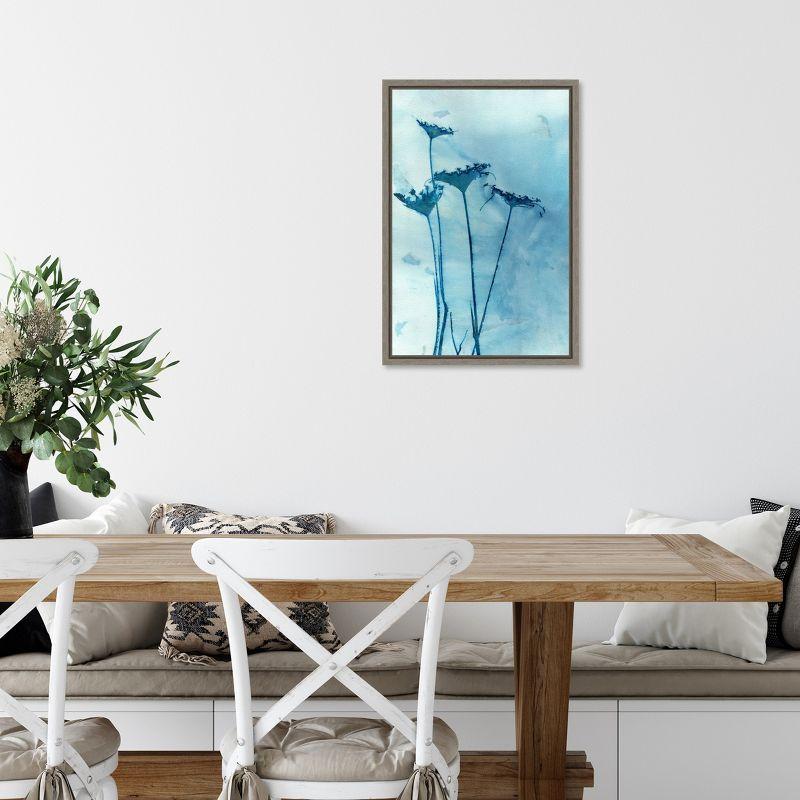 Amanti Art Blue Anne (Flower) by Krista Mccurdy Canvas Wall Art Print Framed 16 x 23-in.