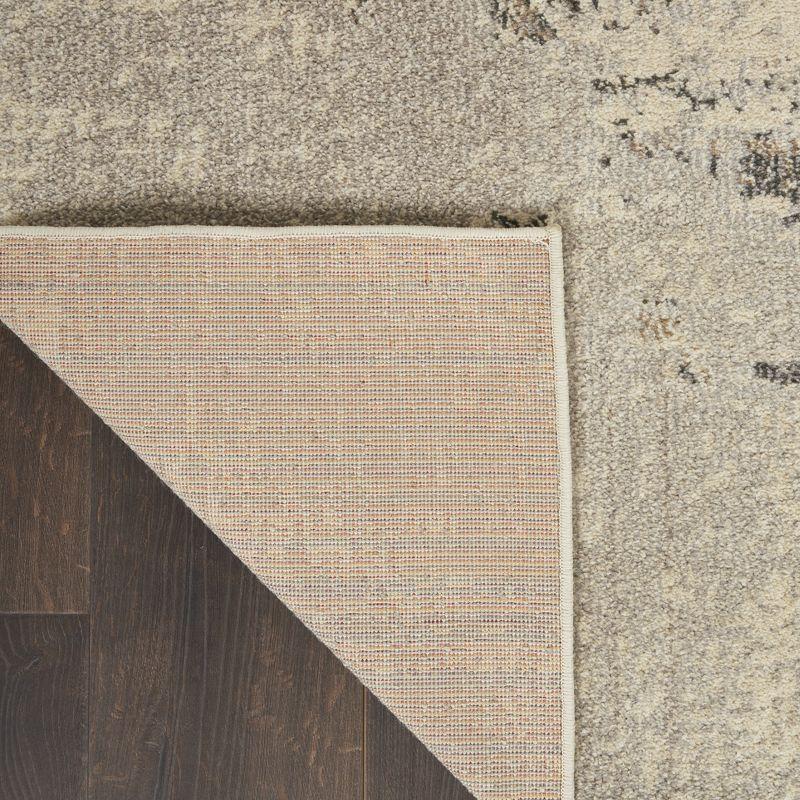 Nourison Celestial CES02 2'2" x 10' Ivory/Grey Area Rug
