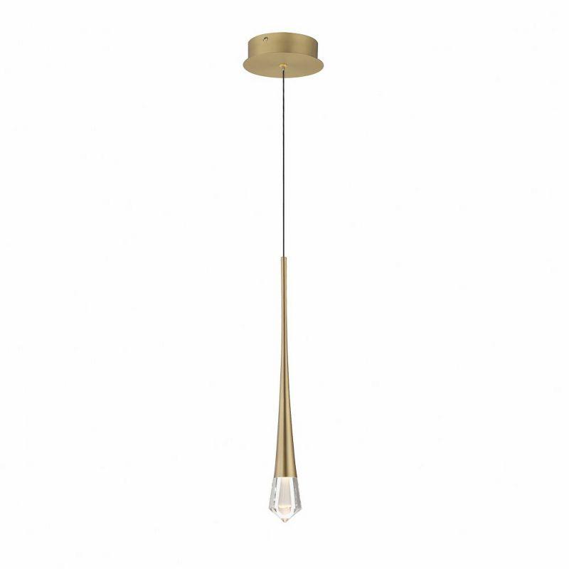 Gold Crystal LED Indoor/Outdoor Pendant Light