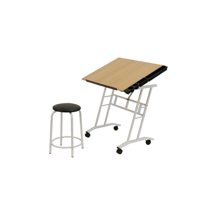 Crafton Adjustable Metal Base Drafting Table