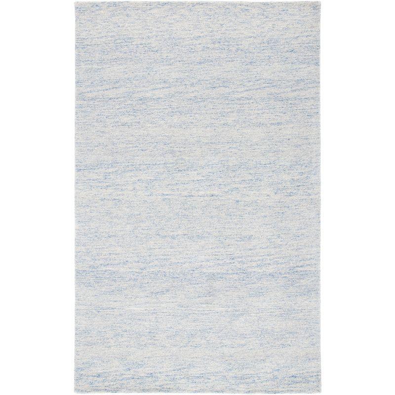 Metro Blue Hand-Tufted Wool Area Rug