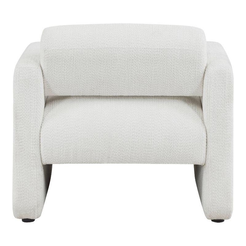 HOMES: Inside + Out Sanddrift Modern Boucle Upholstered Accent Chair