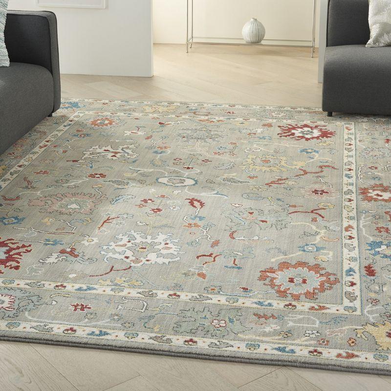 Handmade Contemporary Grey Wool 8' x 10' Persian Garden Area Rug