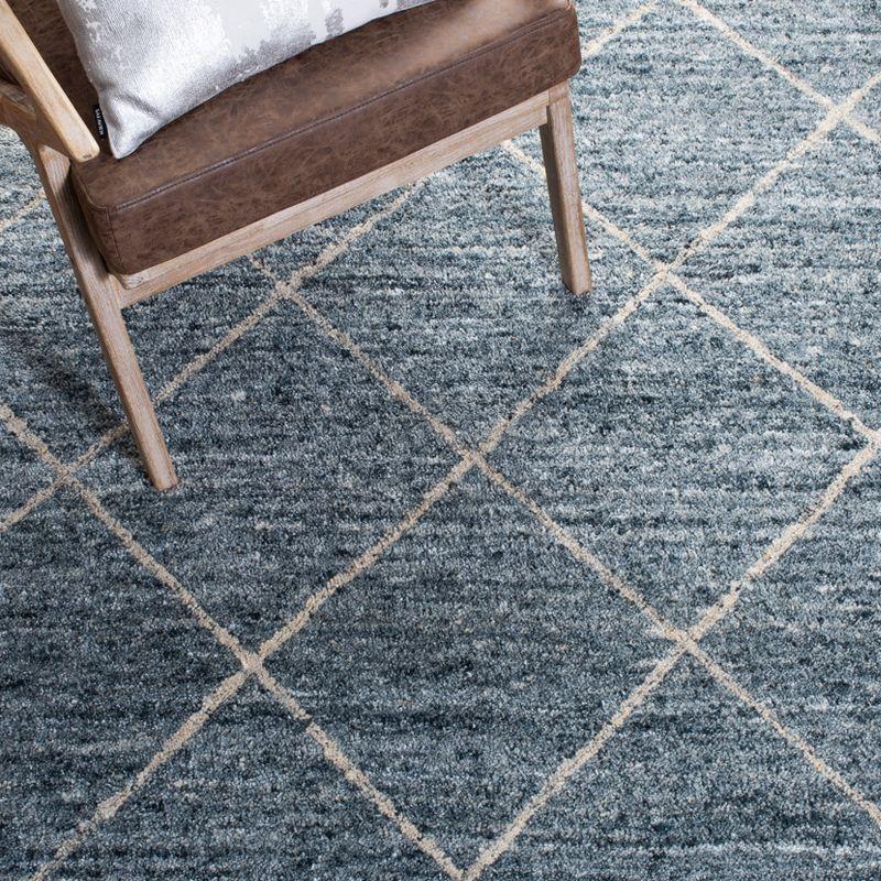 Himalaya HIM423 Handmade Area Rug - 4'x6' - Blue/Gold - Safavieh