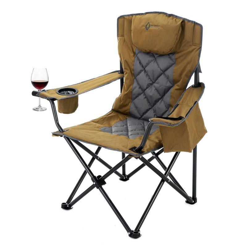 ARROWHEAD Outdoor Folding Camping Chair with Cushions