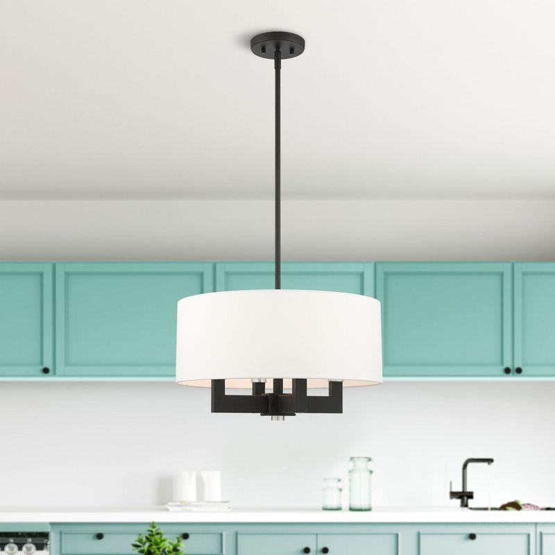 Livex Lighting Cresthaven 4 - Light Chandelier in  Black