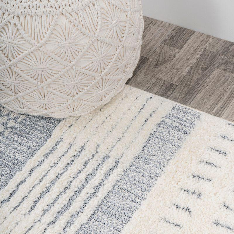 Kerstin Geometric High-Low Area Rug - JONATHAN Y