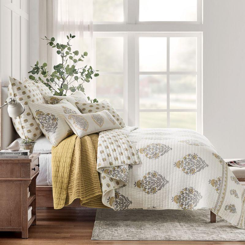 Kamira Ochre Twin Quilt Set - Levtex Home