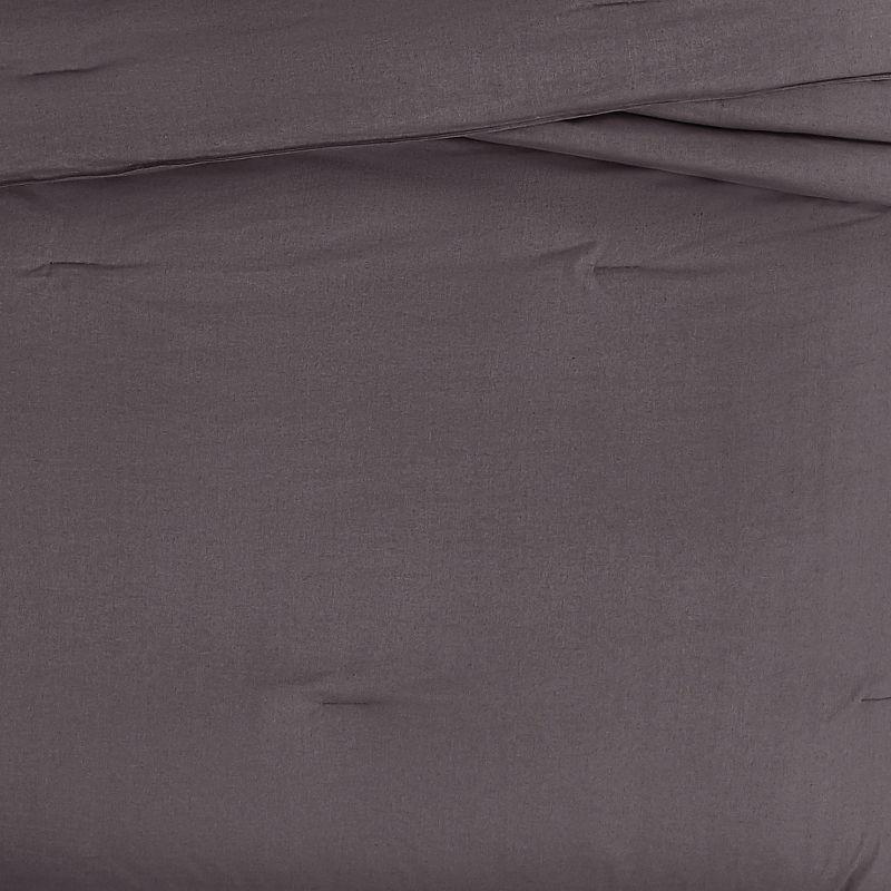 Brooklyn Loom 3pc King Flax Linen Comforter Set Charcoal