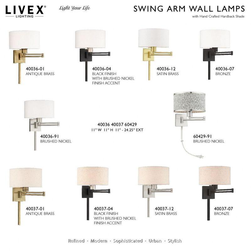 Livex Lighting 1 - Light Wall Light in  Satin Brass