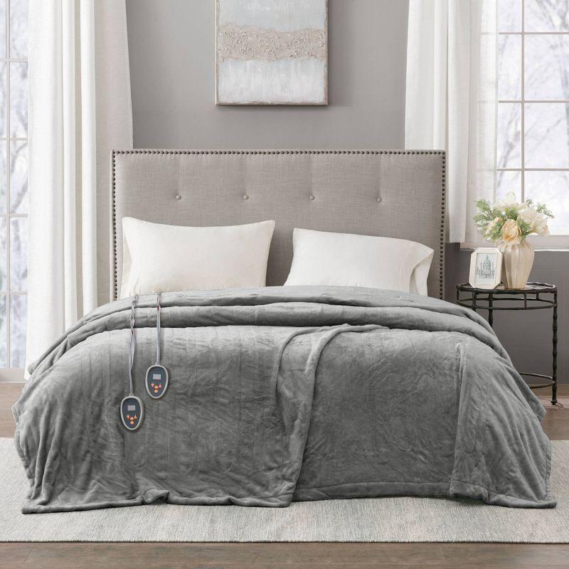 Plush Electric Heated Bed Blanket - Beautyrest