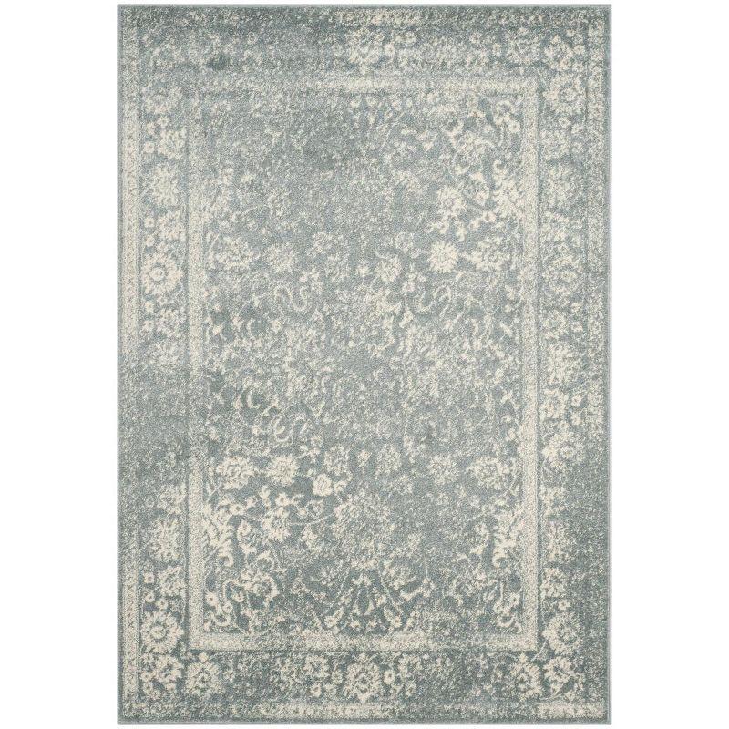 Adirondack ADR109 Machine Made Indoor Area Rug - Slate/Ivory - 6'x9' - Safavieh