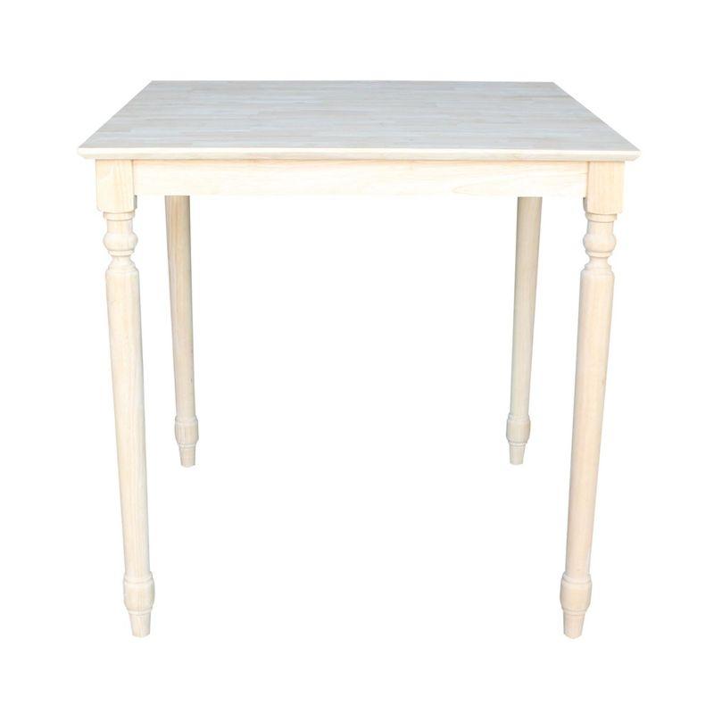 International Concepts Turned Solid Wood Top Dining Table