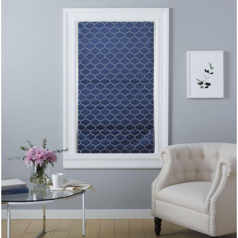 Montague Trellis Blackout Roman Shade