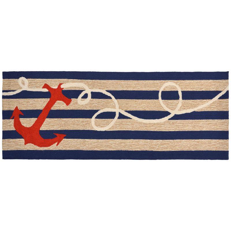 Anchor Hand Tufted Indoor Outdoor Rug