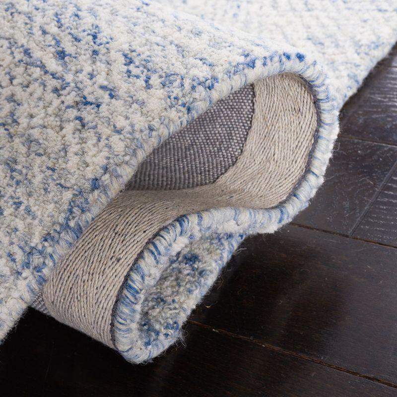 Metro MET999 Hand Tufted Indoor Area Rug - Blue/Ivory - 6'x6' - Safavieh