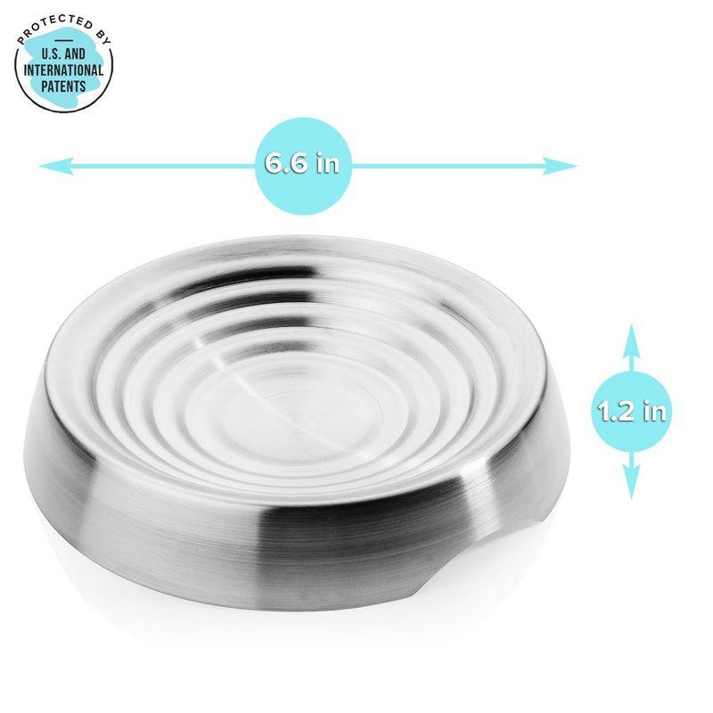 CatGuru Cat Bowls, Set Of Two, Stainless Stel