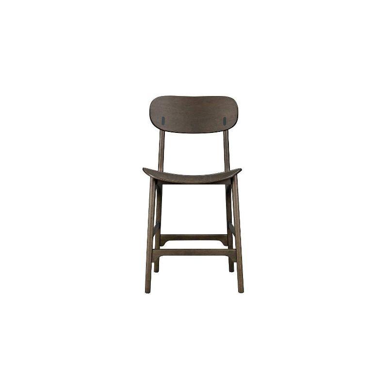 Boraam Solvang Wood Counter Height Barstool Carbonite Finish