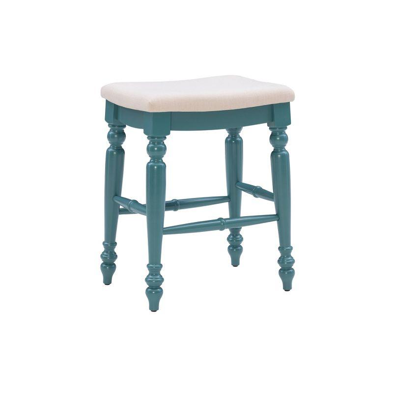 Kelly Clarkson Home Jordyn Backless Upholstered Wood Counter & Bar Stool