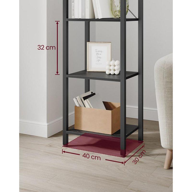 Extra Tall Bookshelf, Large Bookcase with Steel Frame, Deep Book Shelf