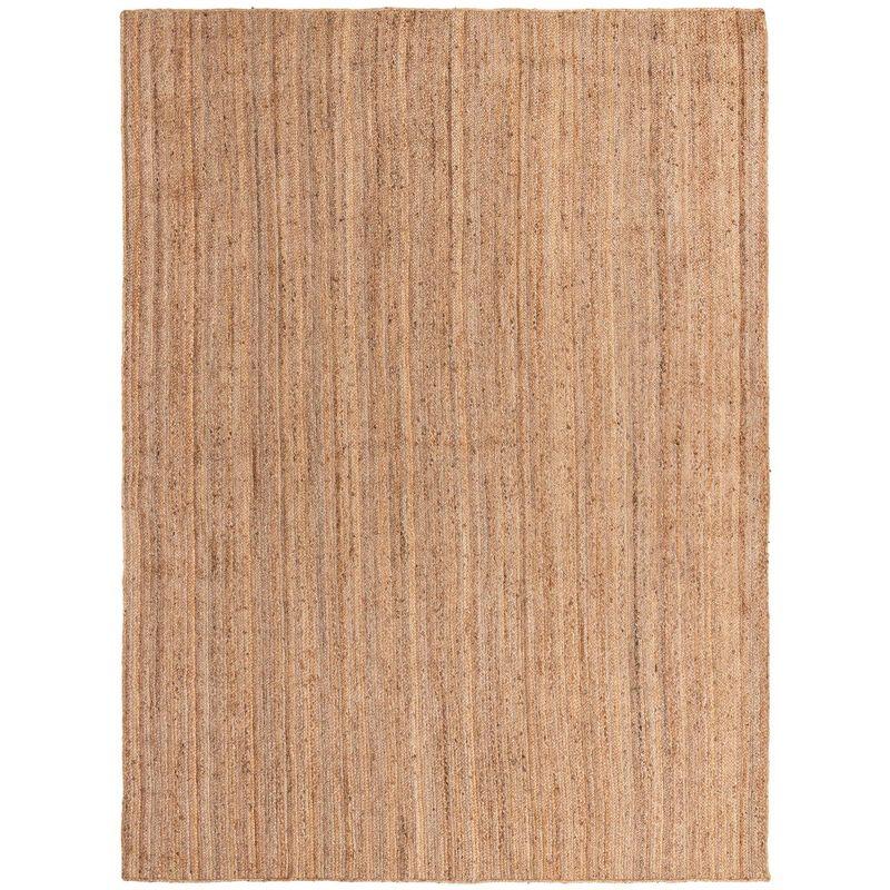 Unique Loom Braided Jute Collection Area Rug - Dhaka (10'  x 14' 1" Rectangle Natural)