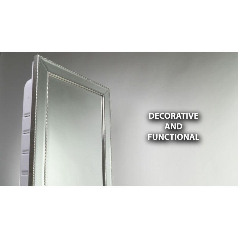 16" x 26" Metro Beaded Recessed Medicine Cabinet - Head West: Wall Mount, Polystyrene Frame, 3 Shelves