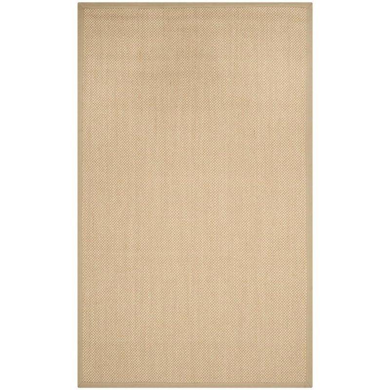 Natural Fiber NF141 Power Loomed Indoor Area Rug - Maize/Linen - 5'x8' - Safavieh