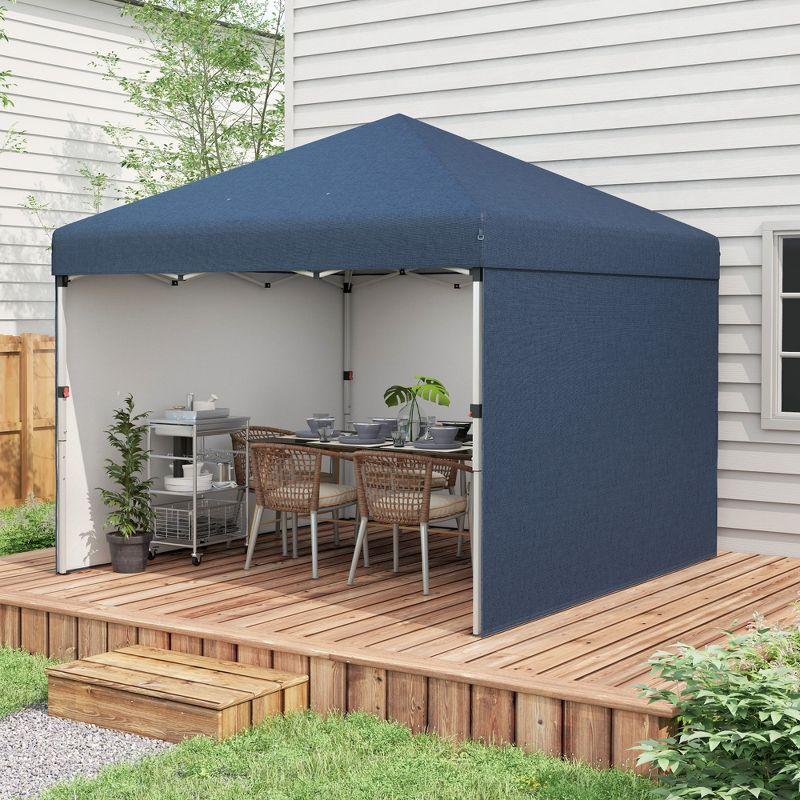 Outsunny 10 Ft. W x 10 Ft. D Steel Party Tent | Wayfair