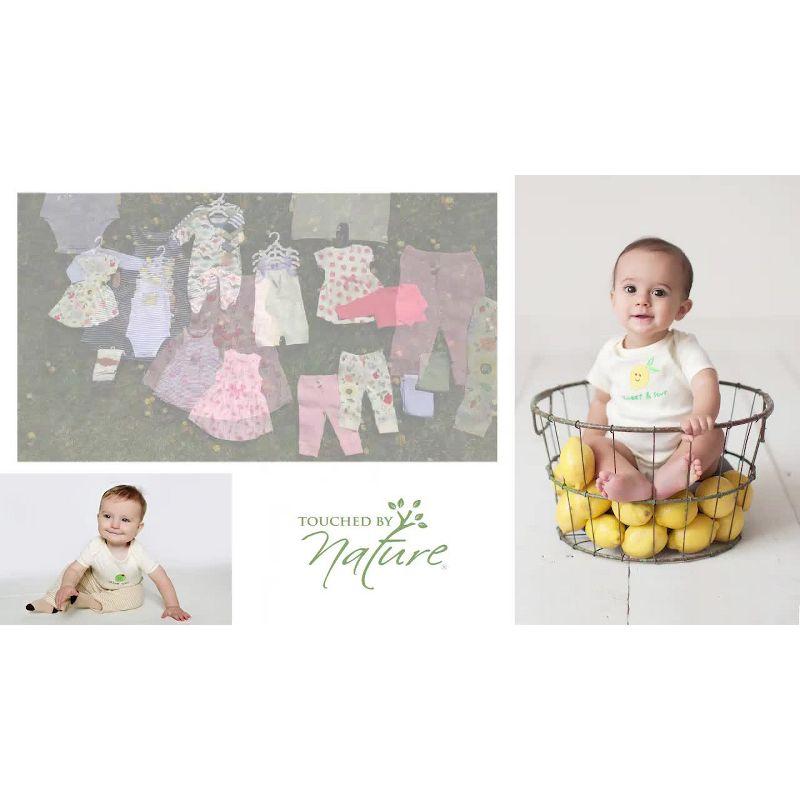 Touched by Nature Baby Boy Organic Cotton Swaddle, Receiving and Multi-purpose Blanket, Feather, One Size