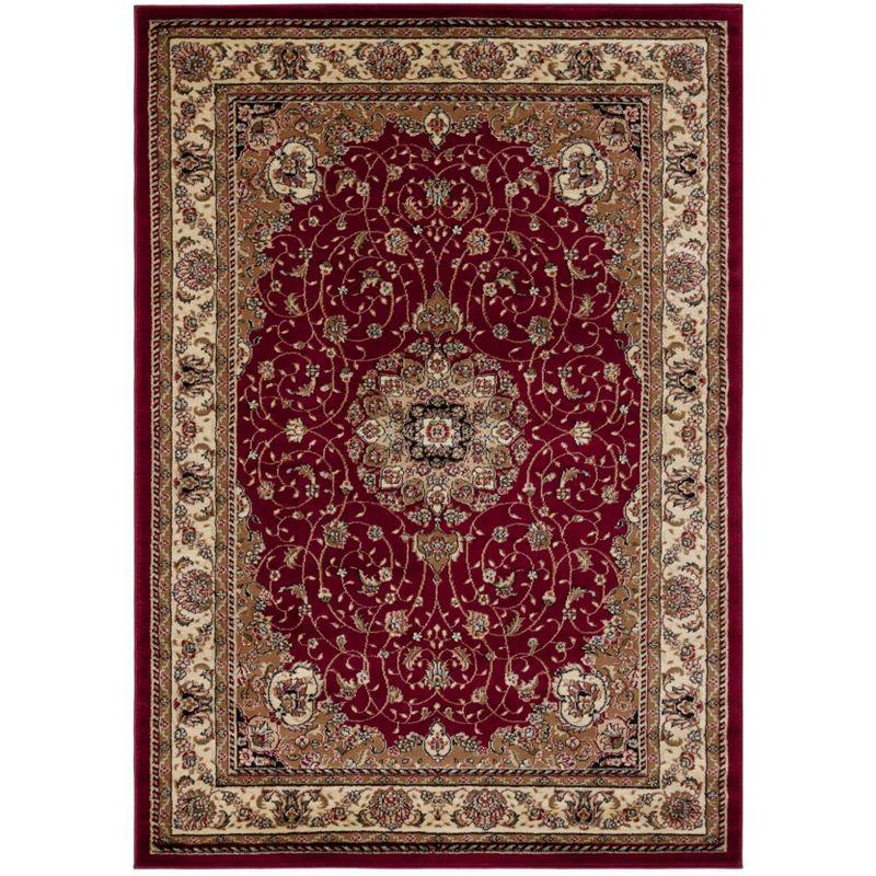 Lyndhurst LNH329 Power Loomed Area Rug - Red/Ivory - 5'3"x7'6" - Safavieh