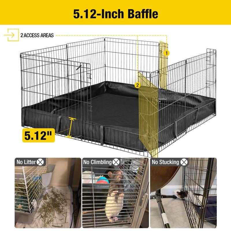 Aivituvin-AIR71 Portable Pet Playpen| Small Pet Playpen with Floor