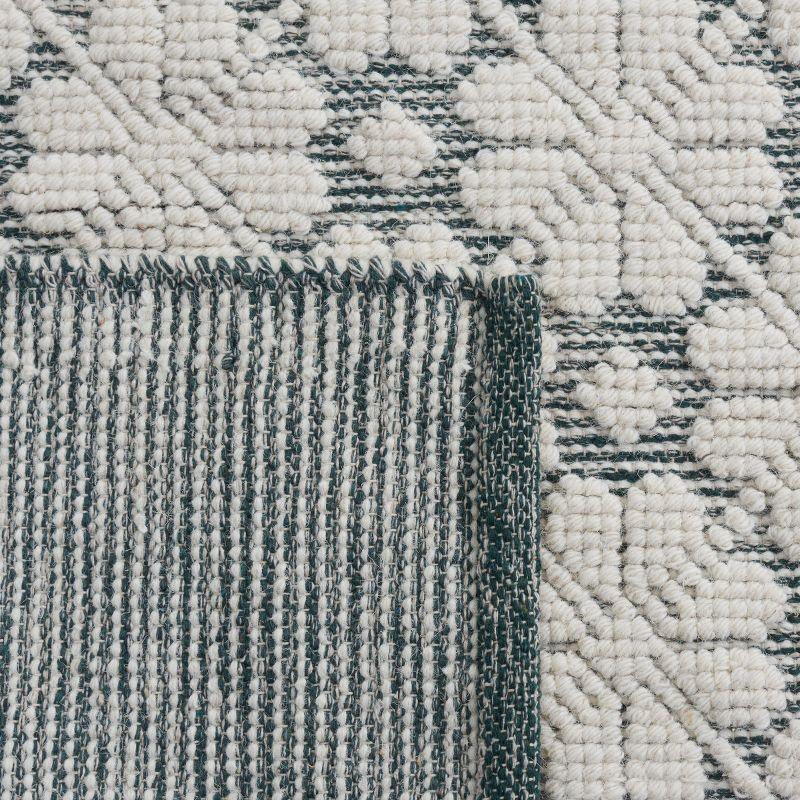 Vermont VRM303 Hand Woven Indoor Area Rug - Ivory/Green - 5'x8' - Safavieh