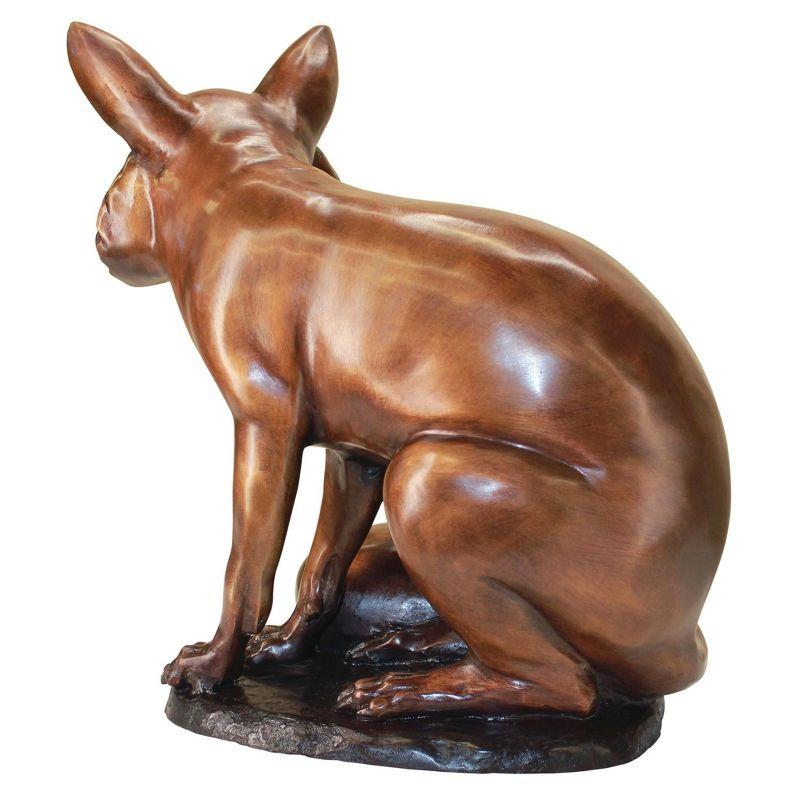 Design Toscano The Observant Sitting Fox Garden Statue