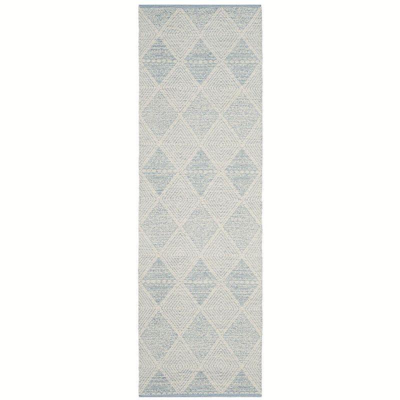Montauk MTK822 Hand Woven Indoor Runner Rug - Light Blue - 2'3"x7' - Safavieh.