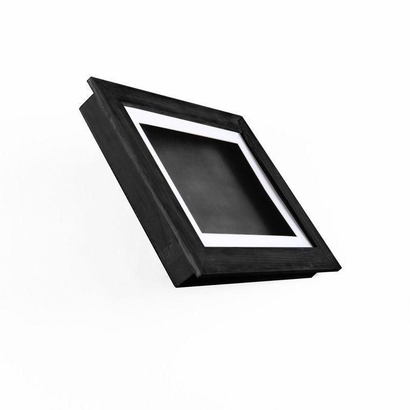 The Lakeside Collection Interchangeable Artwork Frame With Storage 5" x 7", 8.5" x 11", 9" x 12" - 9" x 12" Black