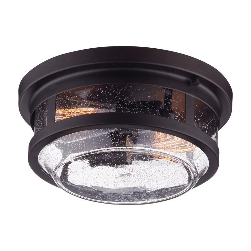 Dark Bronze 2 - Bulb Outdoor Flush Mount