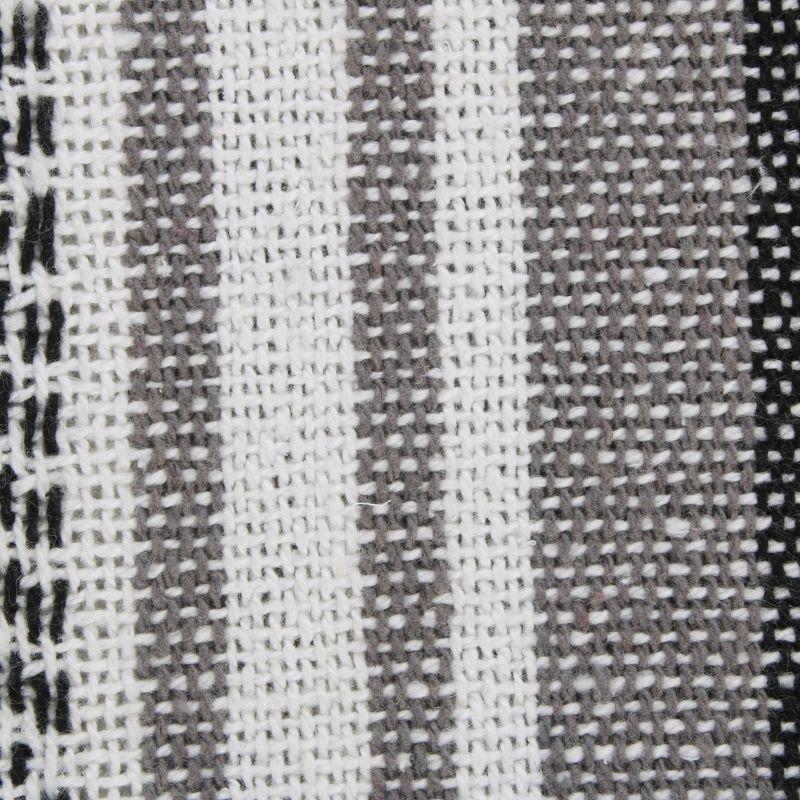 50"x60" Farmhouse Woven Striped Throw Blanket with Fringe - Design Imports