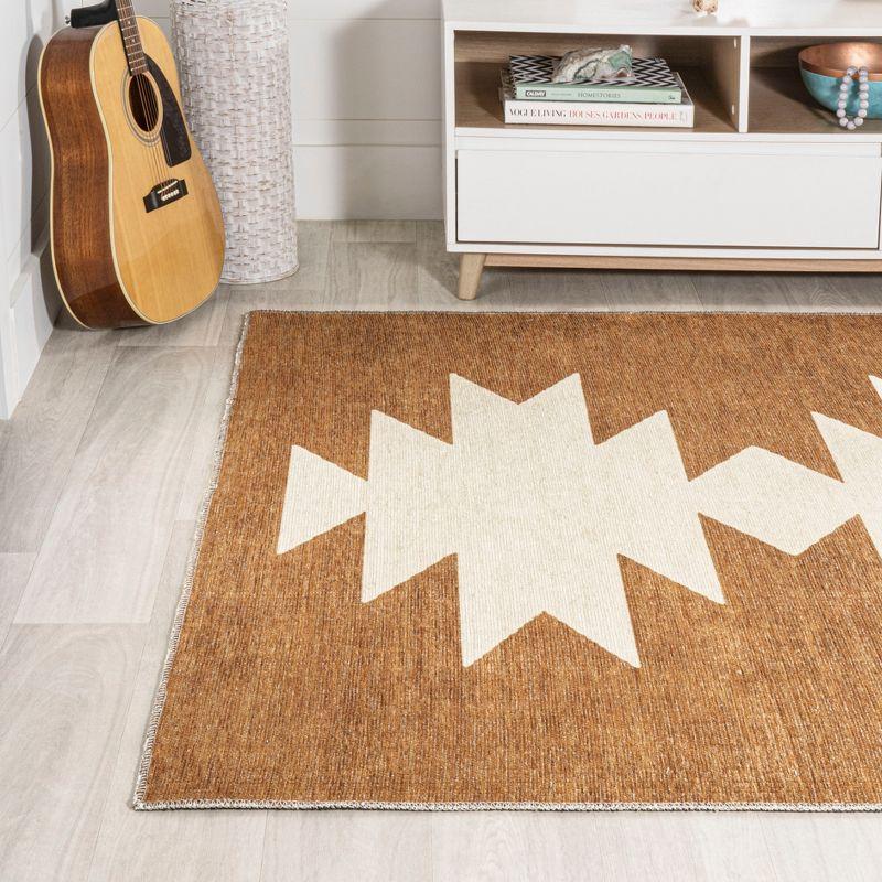 Chayton Minimalist Geometric Machine-Washable Area Rug - JONATHAN Y