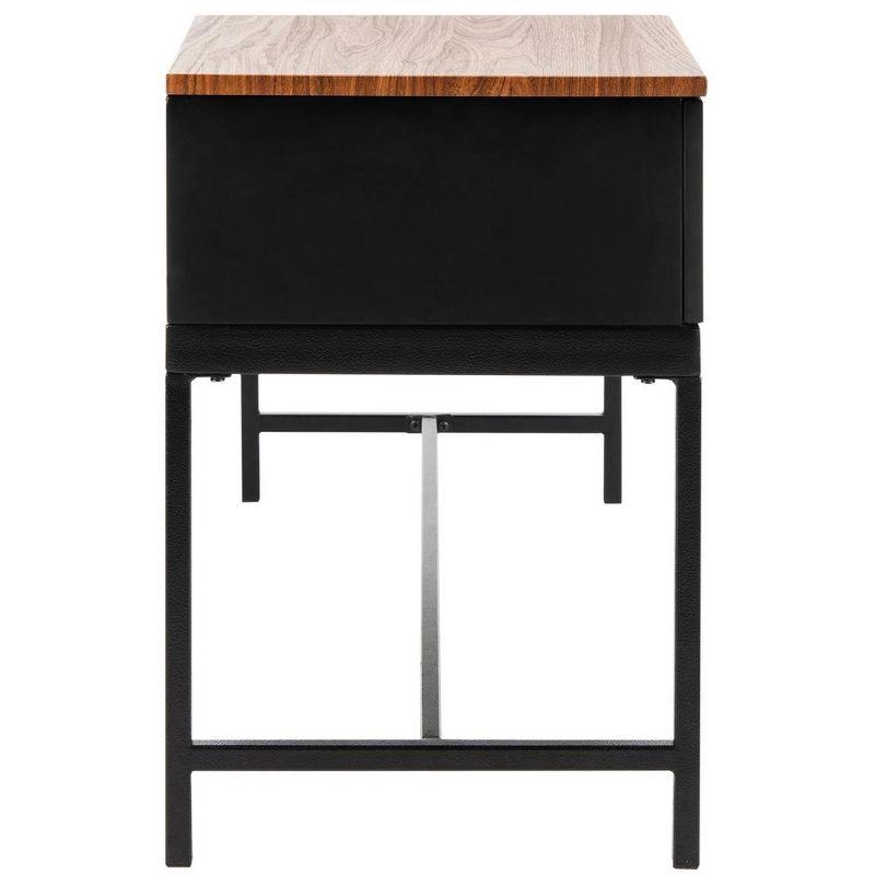Maruka Bench with Storage - Brown/Grey - Safavieh