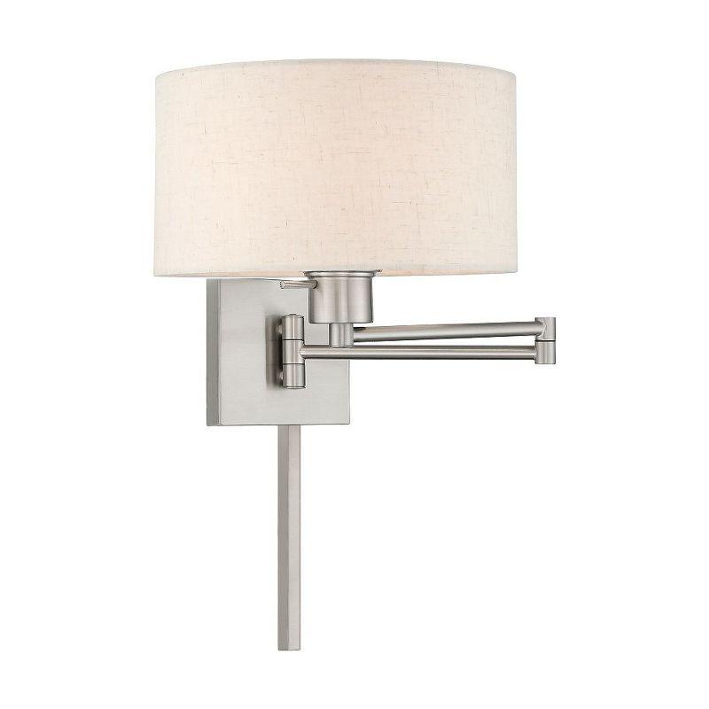 Livex Lighting 1 - Light Wall Light in  Brushed Nickel