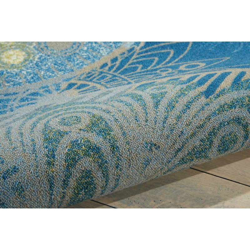 Nourison Home & Garden Blue Indoor/Outdoor Area Rug RS092