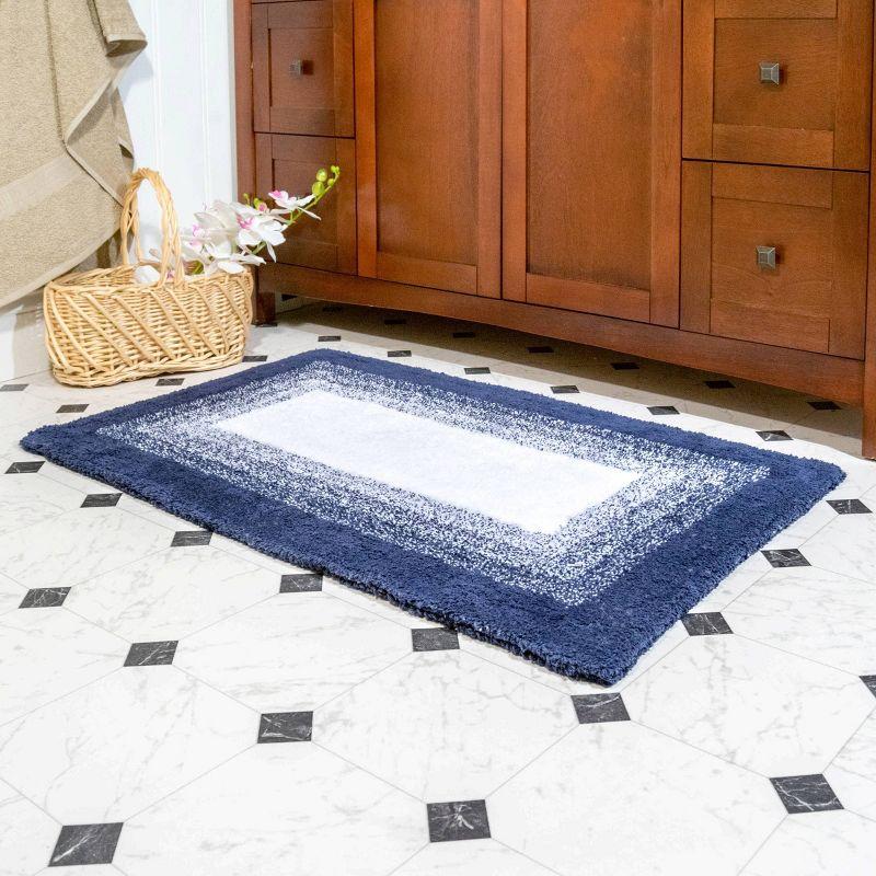 2pc Whitney Ombre Reversible Bath Rug Set - Chesapeake