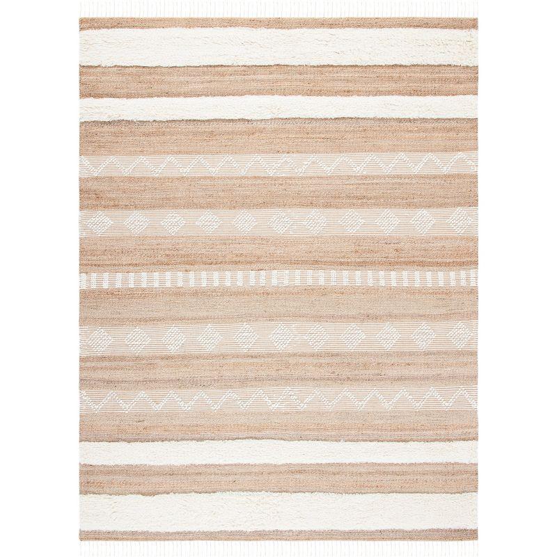 Natural Fiber NF829 Hand Woven Area Rug - Natural/Ivory - 8'x10' - Safavieh.