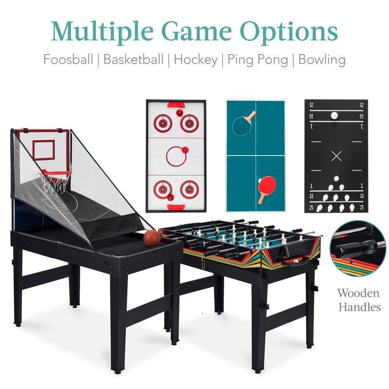 Best Choice Products 13-in-1 Combo Game Table Set w/ Ping Pong, Foosball, Basketball, Hockey, Archery - Arcade