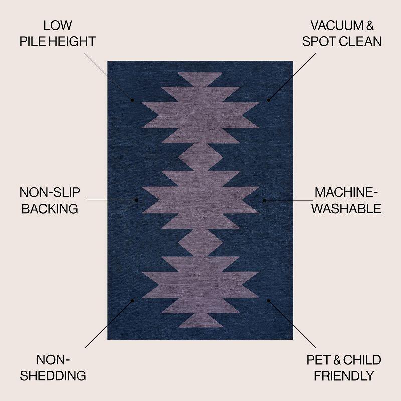 Chayton Minimalist Geometric Machine-Washable Area Rug - JONATHAN Y