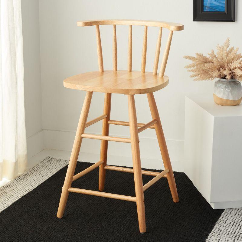 Jay Wood Counter Stool  - Safavieh