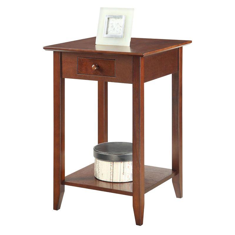 American Heritage End Table with Drawer Shelf - Breighton Home