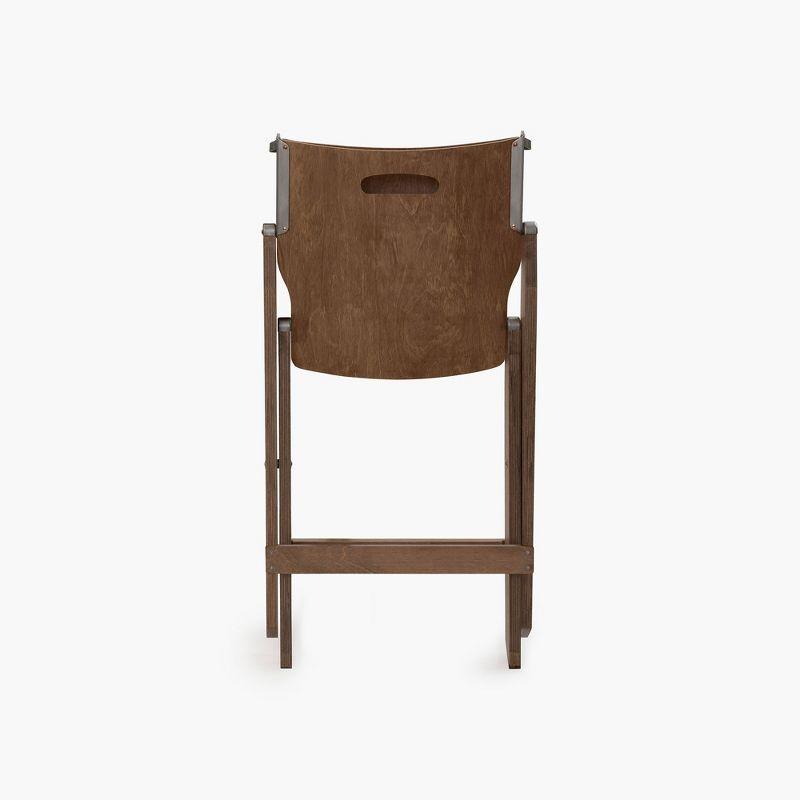 Barebones Brown Ridgetop Wood Folding Chair