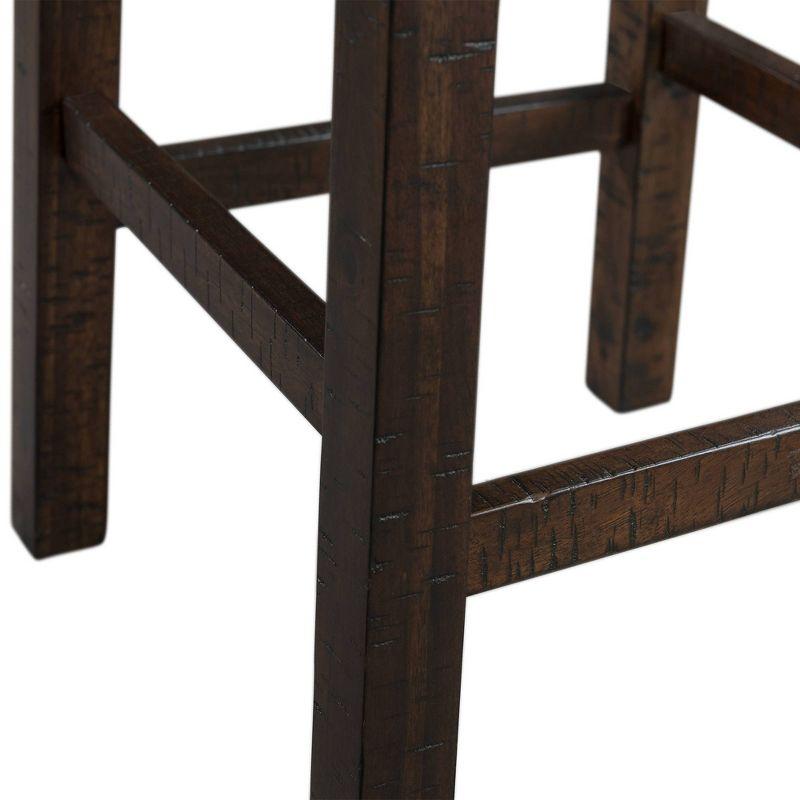 Enrico Multipurpose Bar Table Set Brown - Picket House Furnishings: Includes 3 Stools, USB Outlet